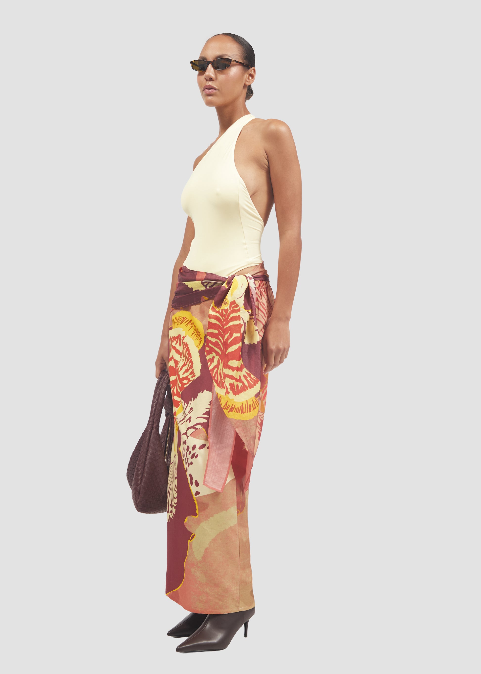 Nodosa | Silk Maxi Pareo-Style Skirt