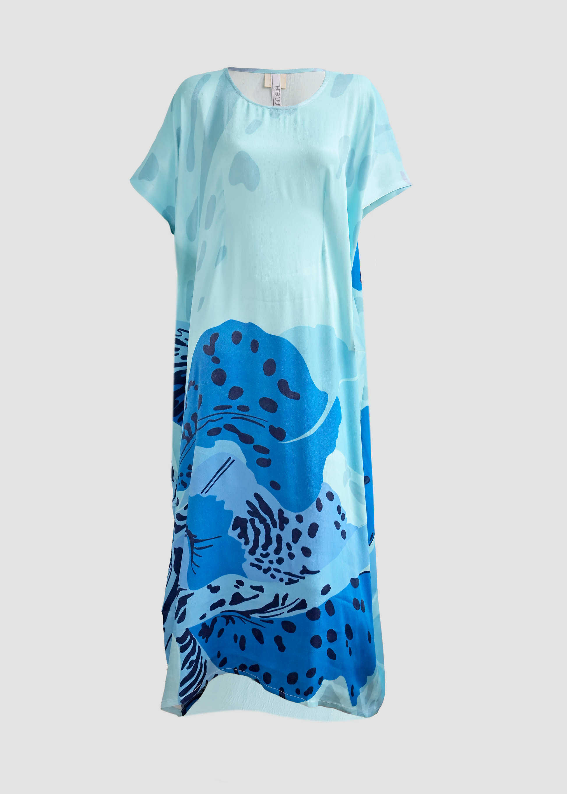 Chimaera | Orange Fiber Blue Kaftan