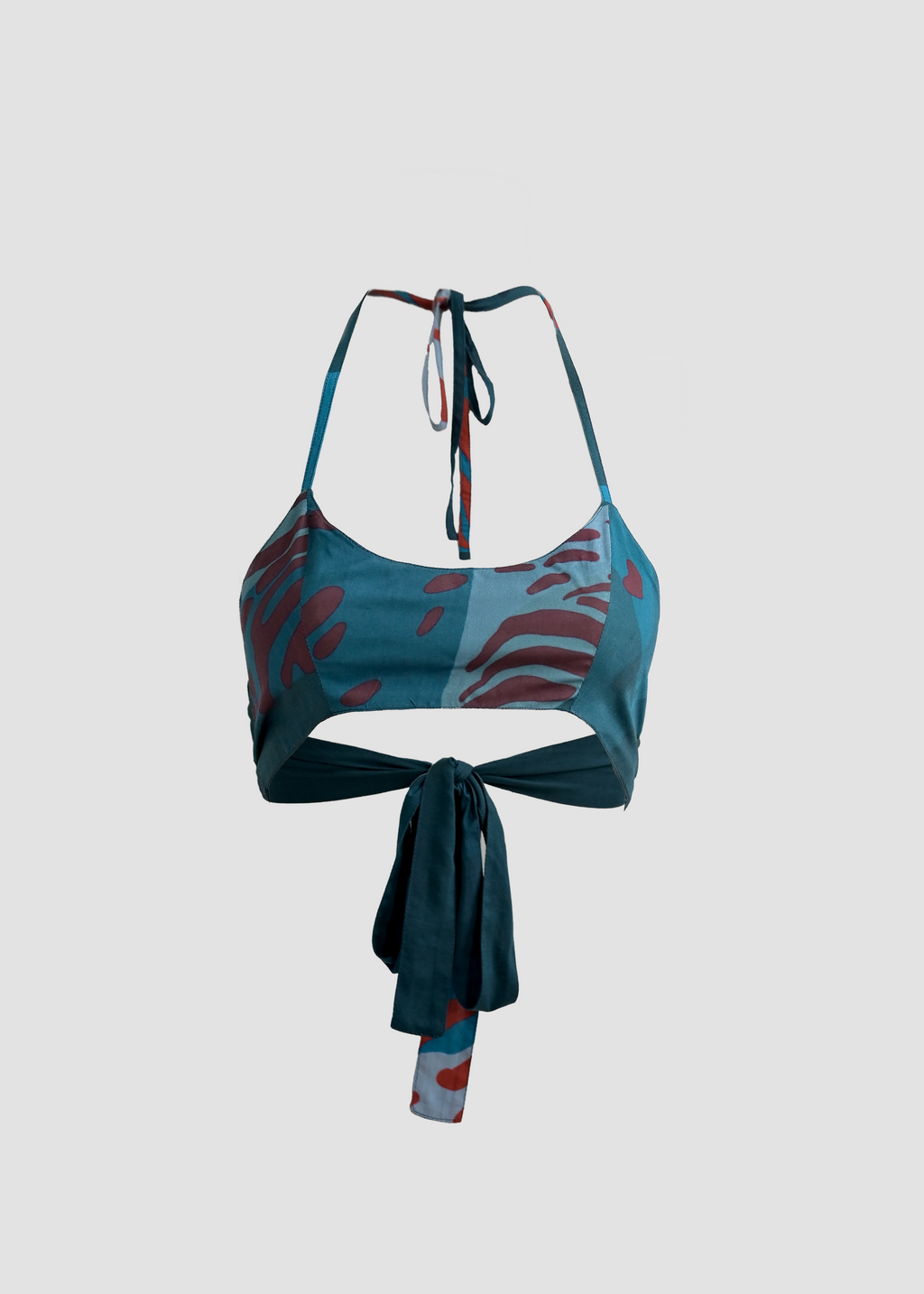 Flava | Banana Fiber Turquoise Blue Crop Top