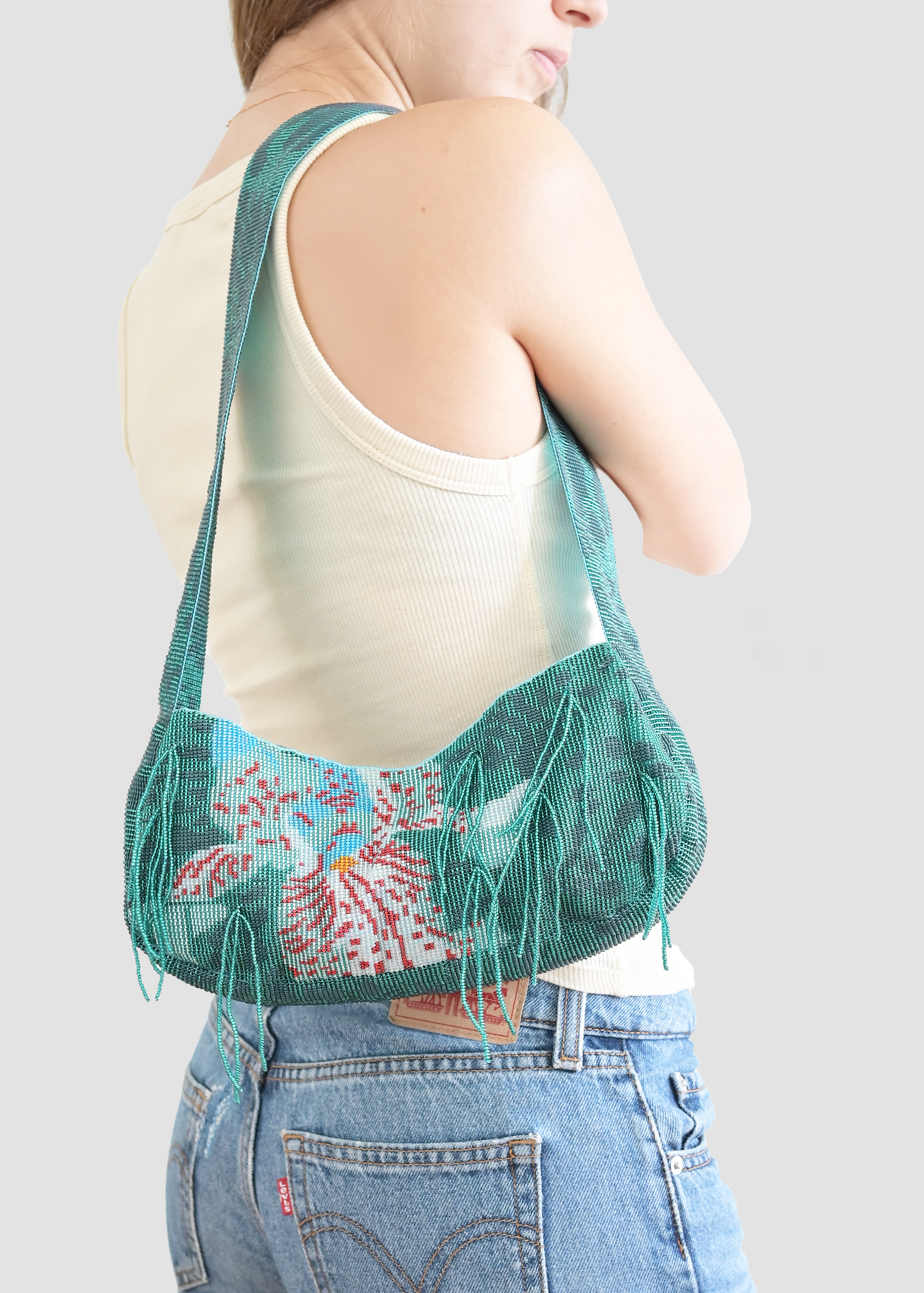 Flava | Crystal Beads Handbag