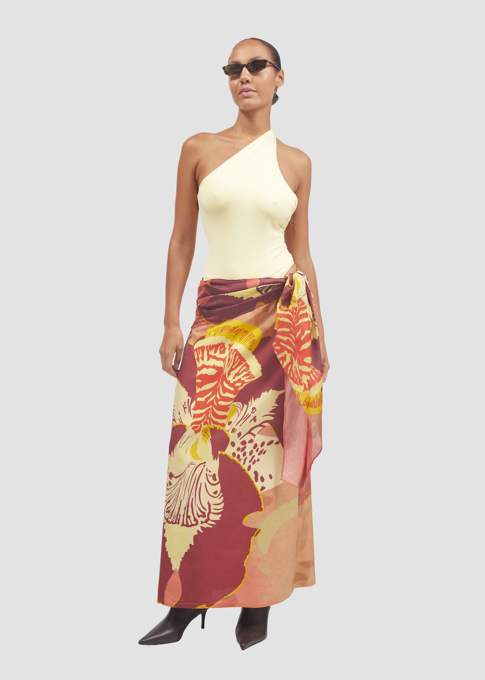 Nodosa | Silk Maxi Pareo-Style Skirt
