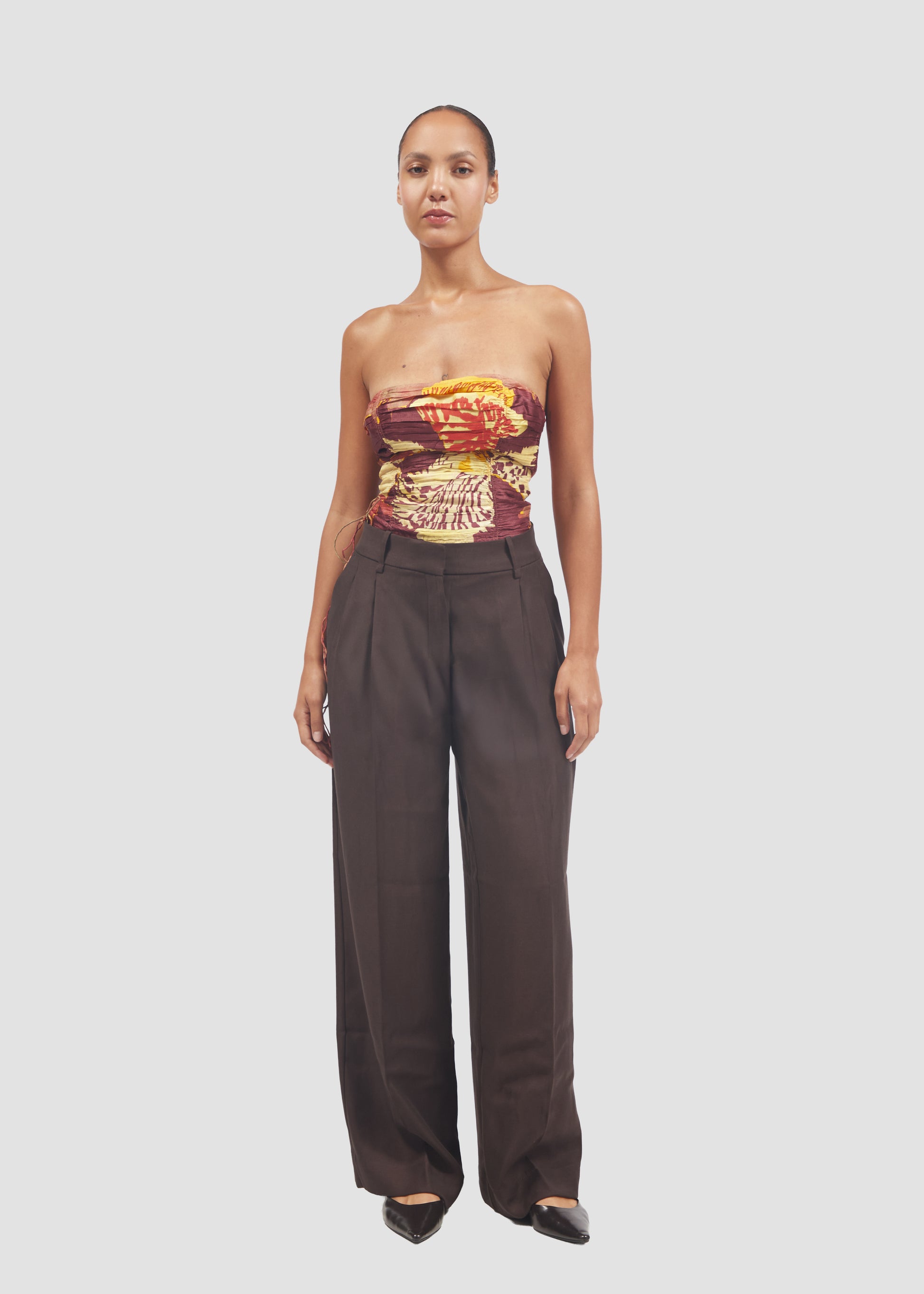 Nodosa | Silk Shirring Top