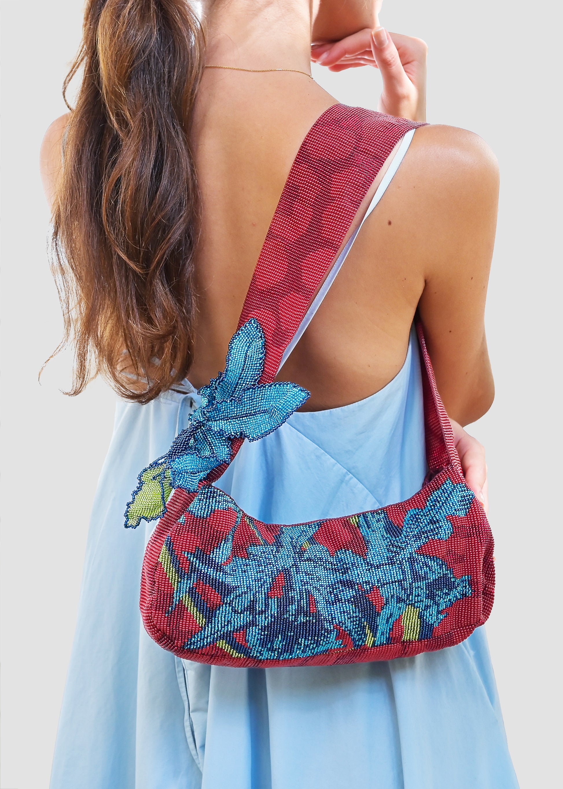 Cattleya Trianae | Crystal Beads Handbag