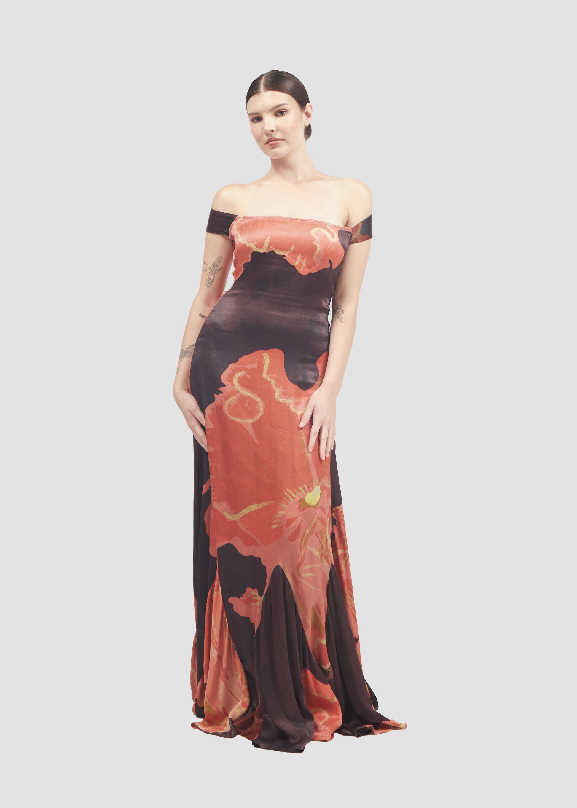 Muscifera | Orange Fiber Maxi Dress