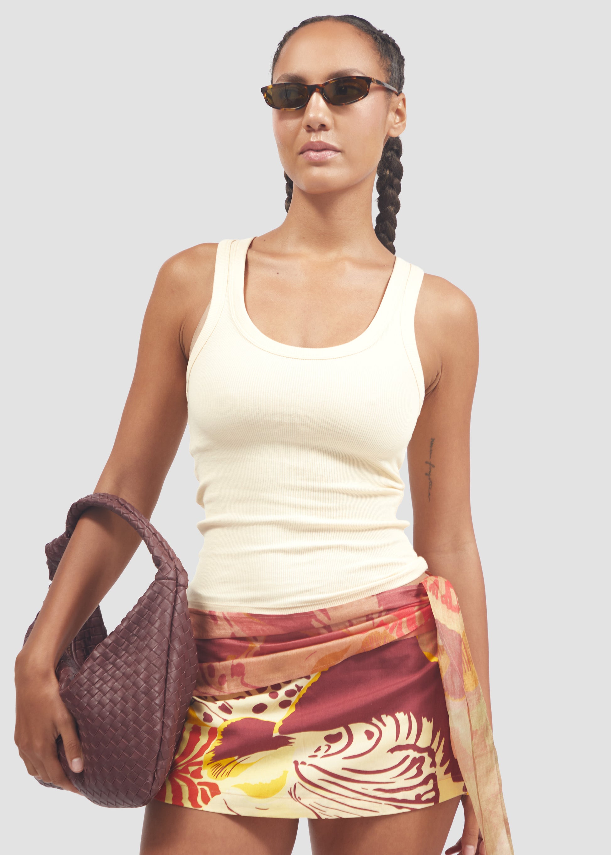Nodosa | Silk Mini Pareo-Style Skort