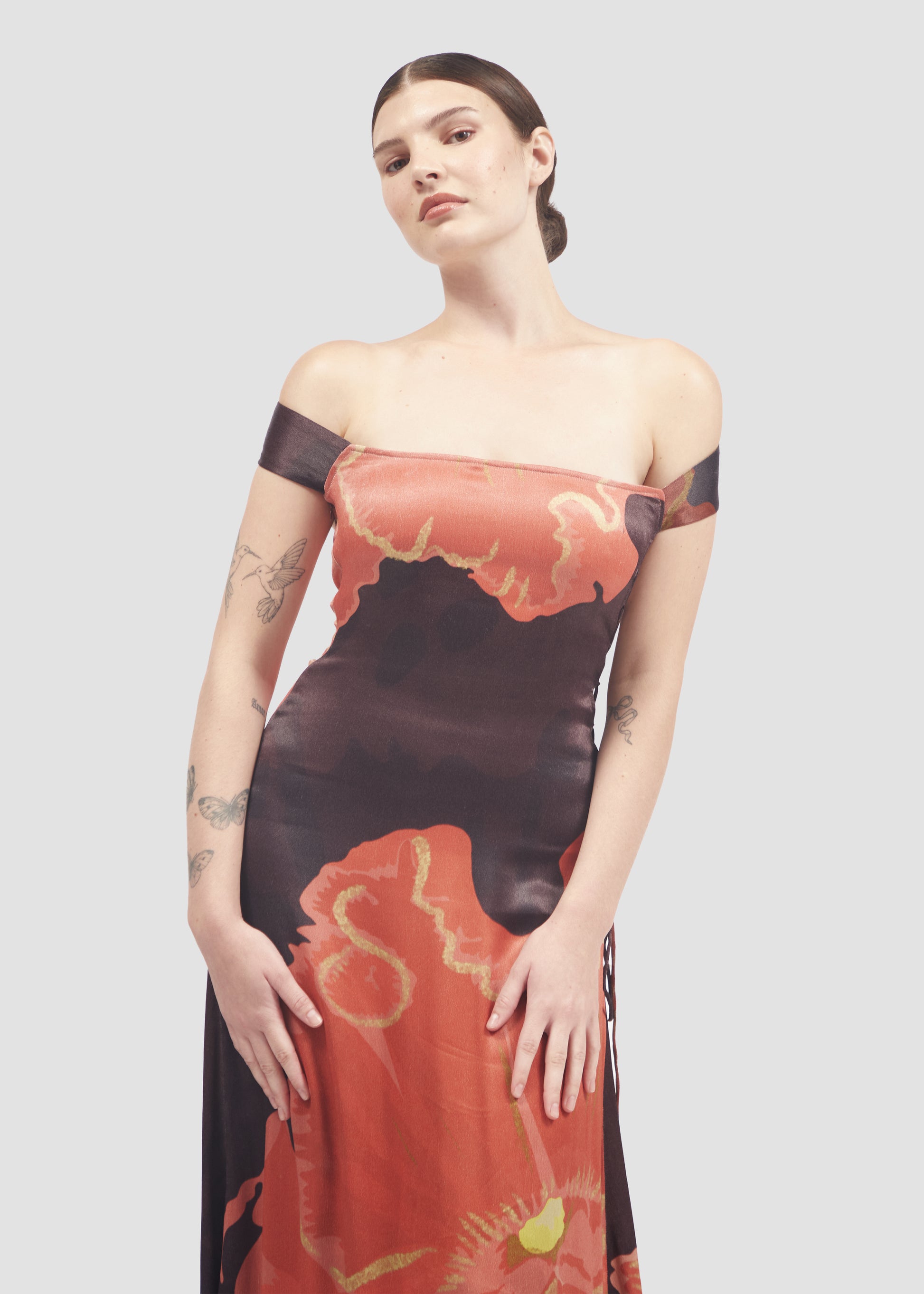 Muscifera | Orange Fiber Maxi Dress