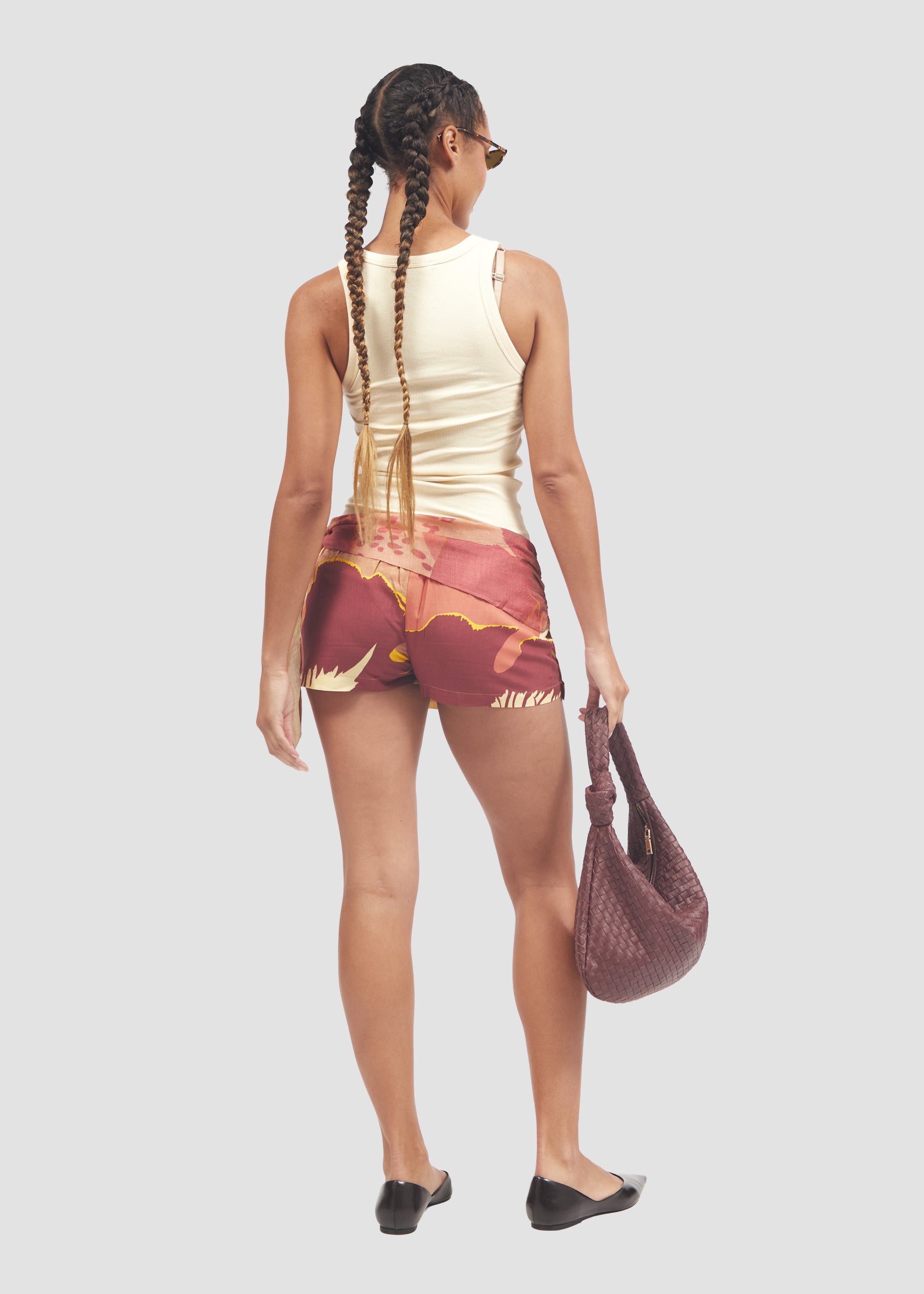 Nodosa | Silk Mini Pareo-Style Skort