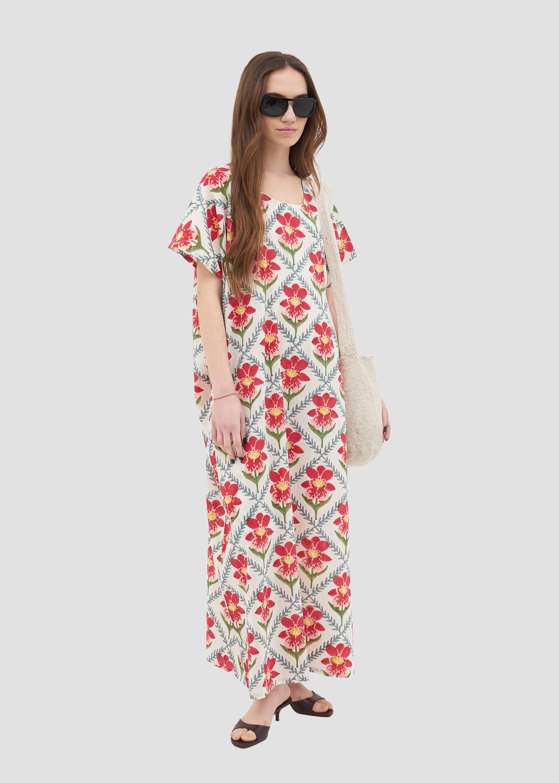 Mendelii | Block Print Kaftan