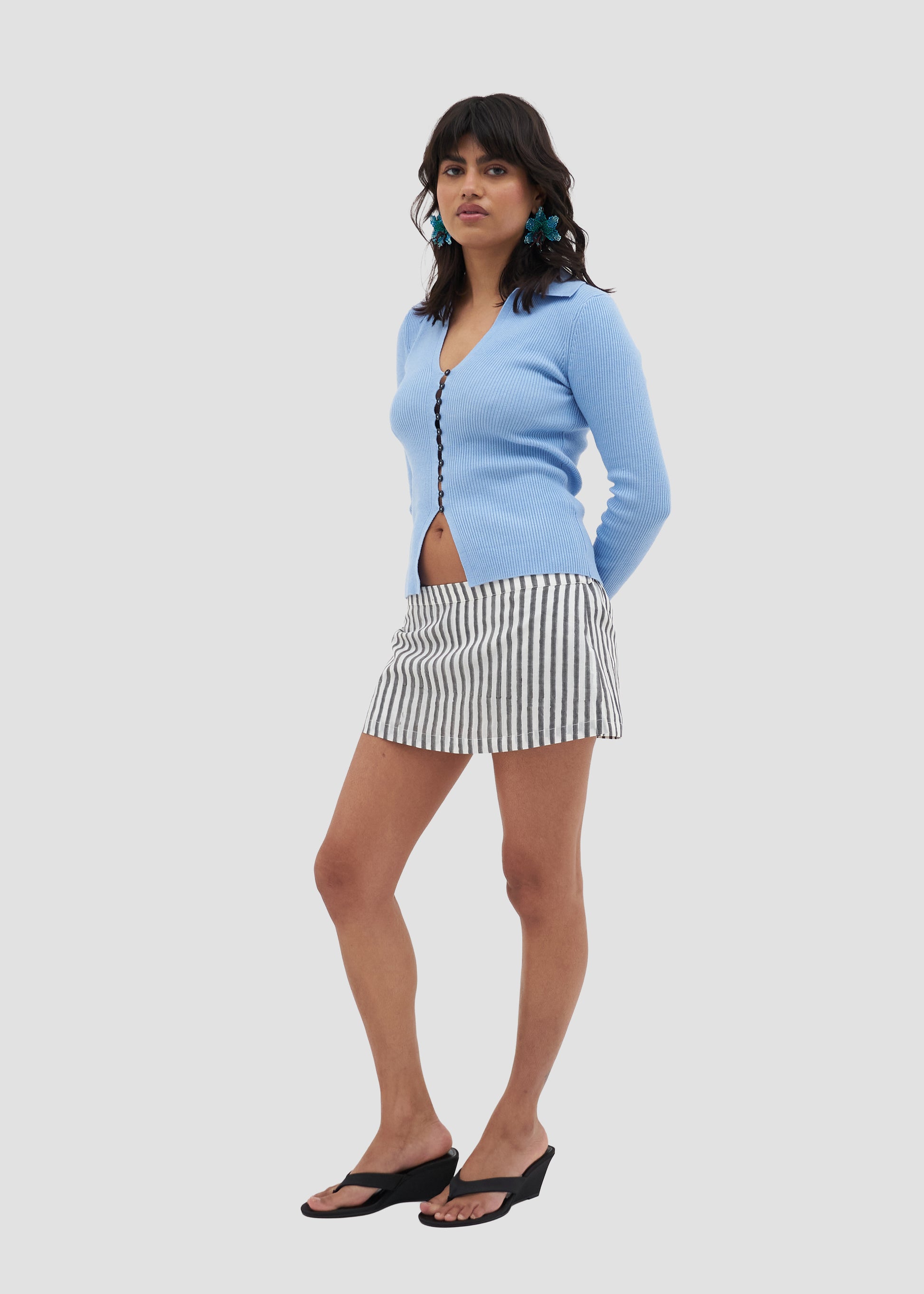 Heliconia | Block Print Mini Skort