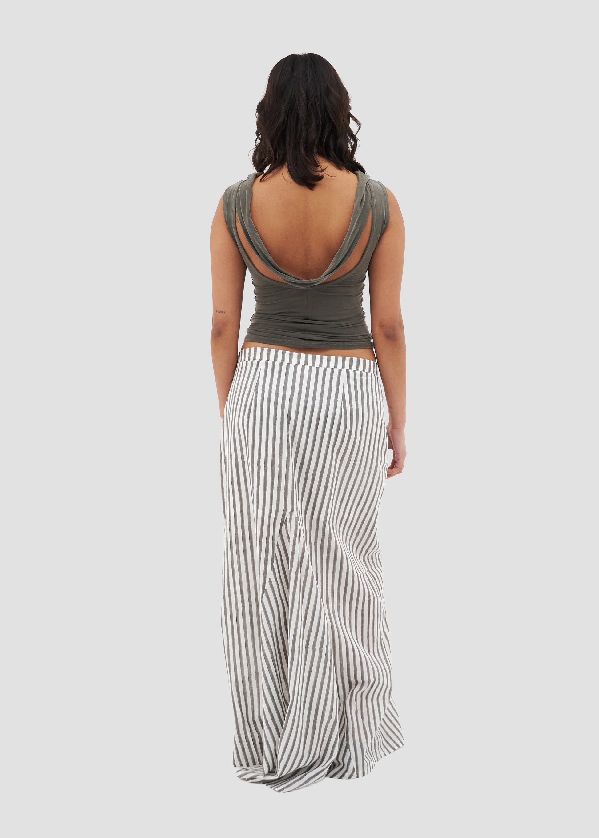 Heliconia | Block Print Maxi Skirt