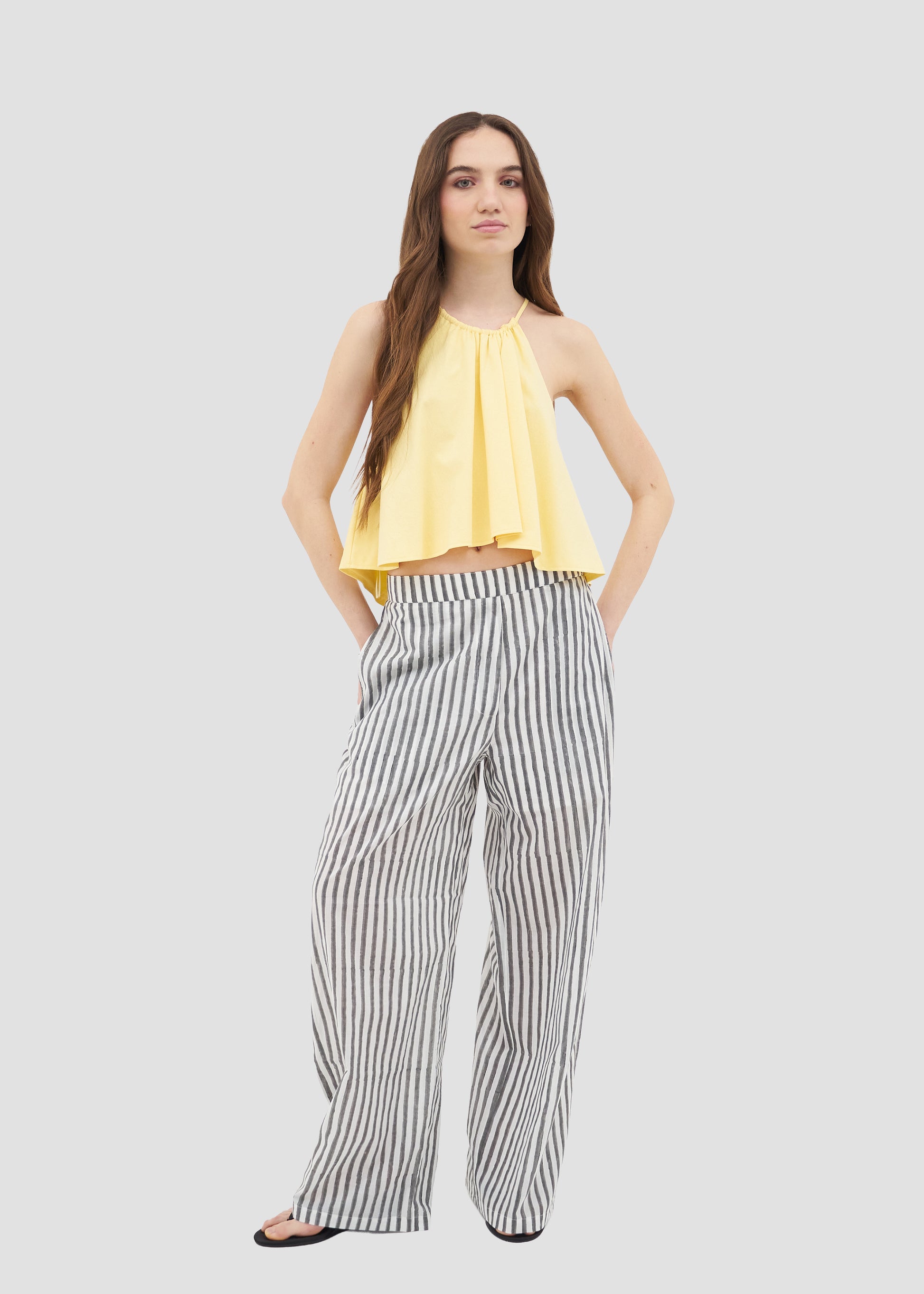 Heliconia | Block Print Trousers
