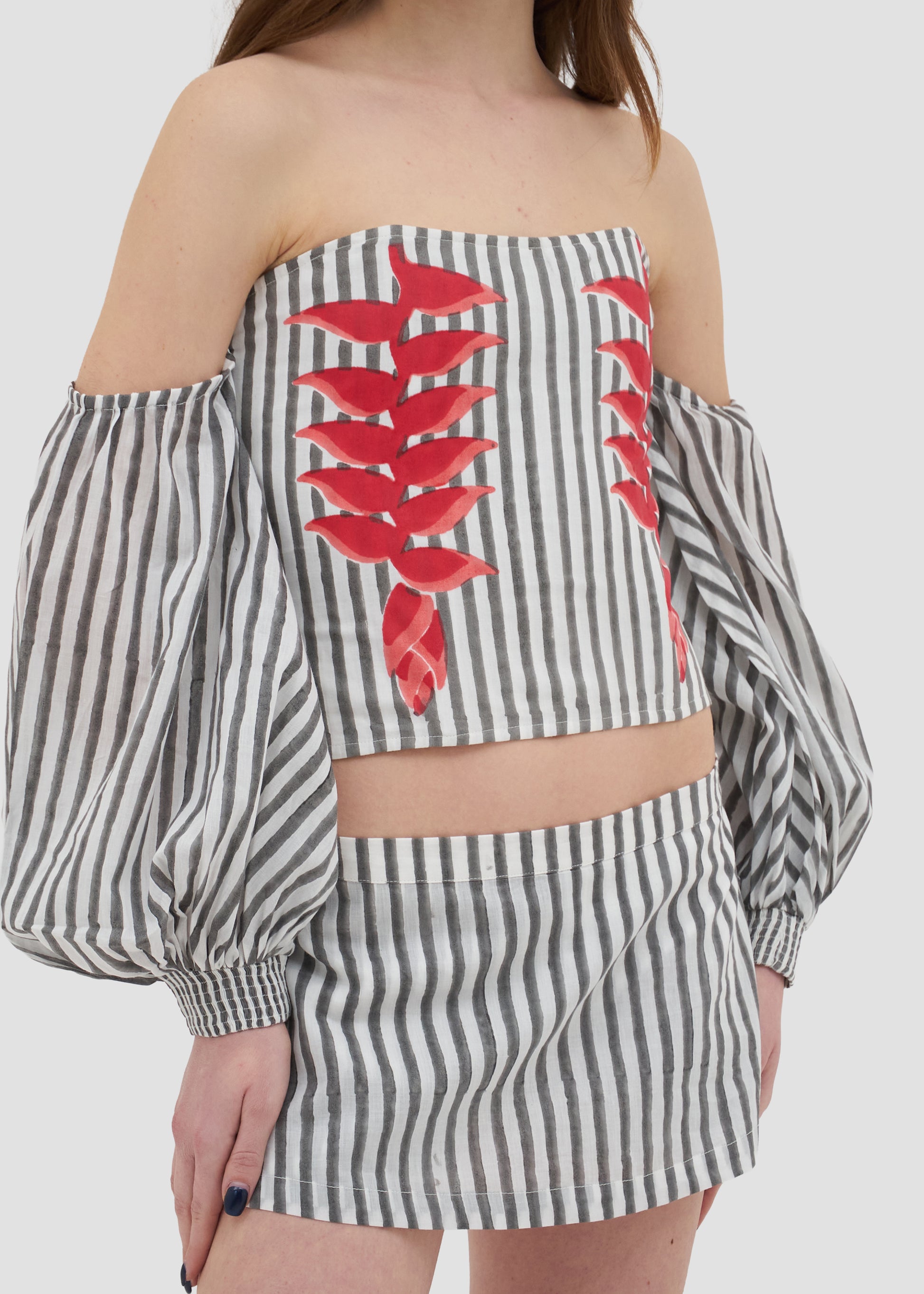 Heliconia | Block Print Top