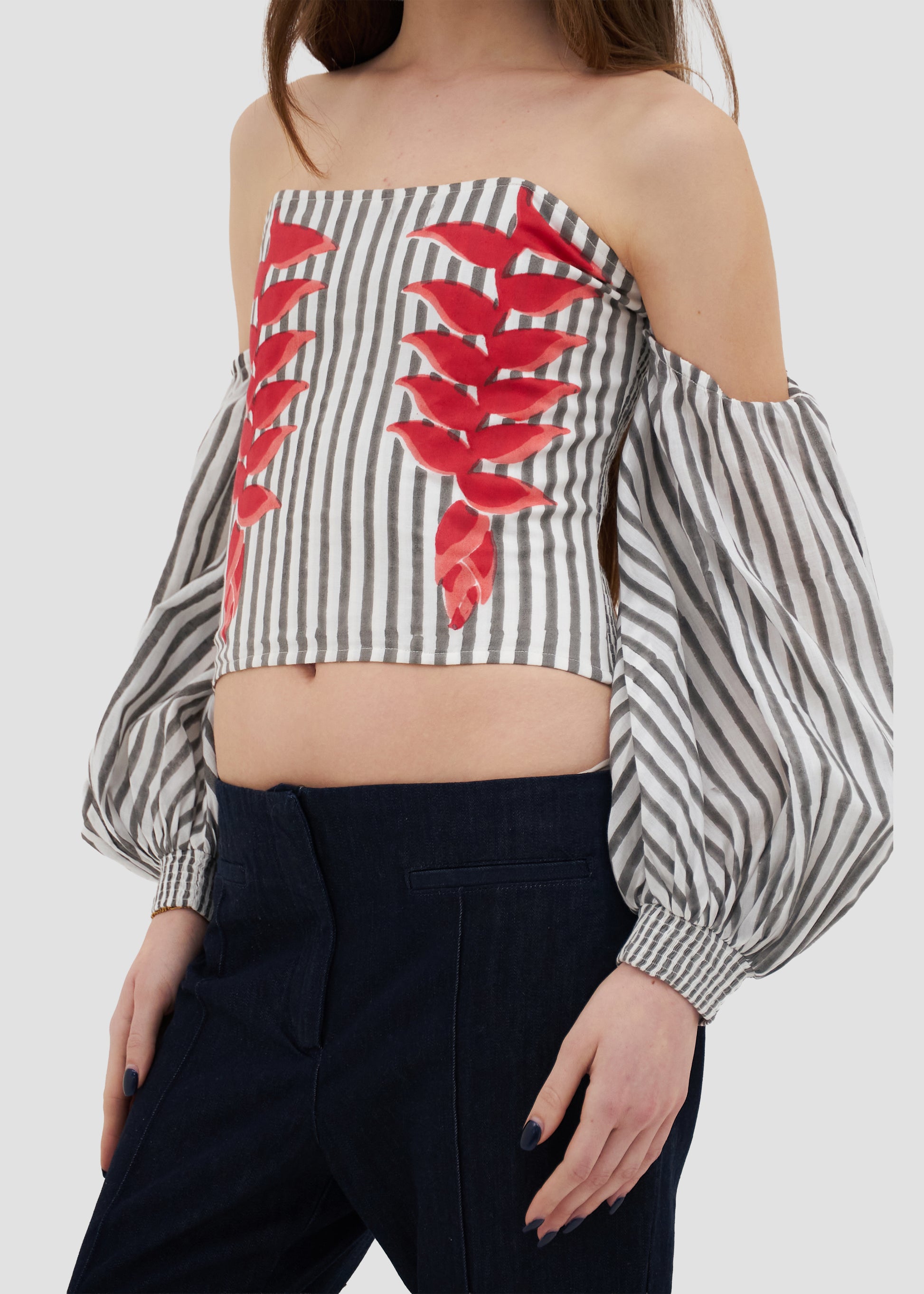Heliconia | Block Print Top