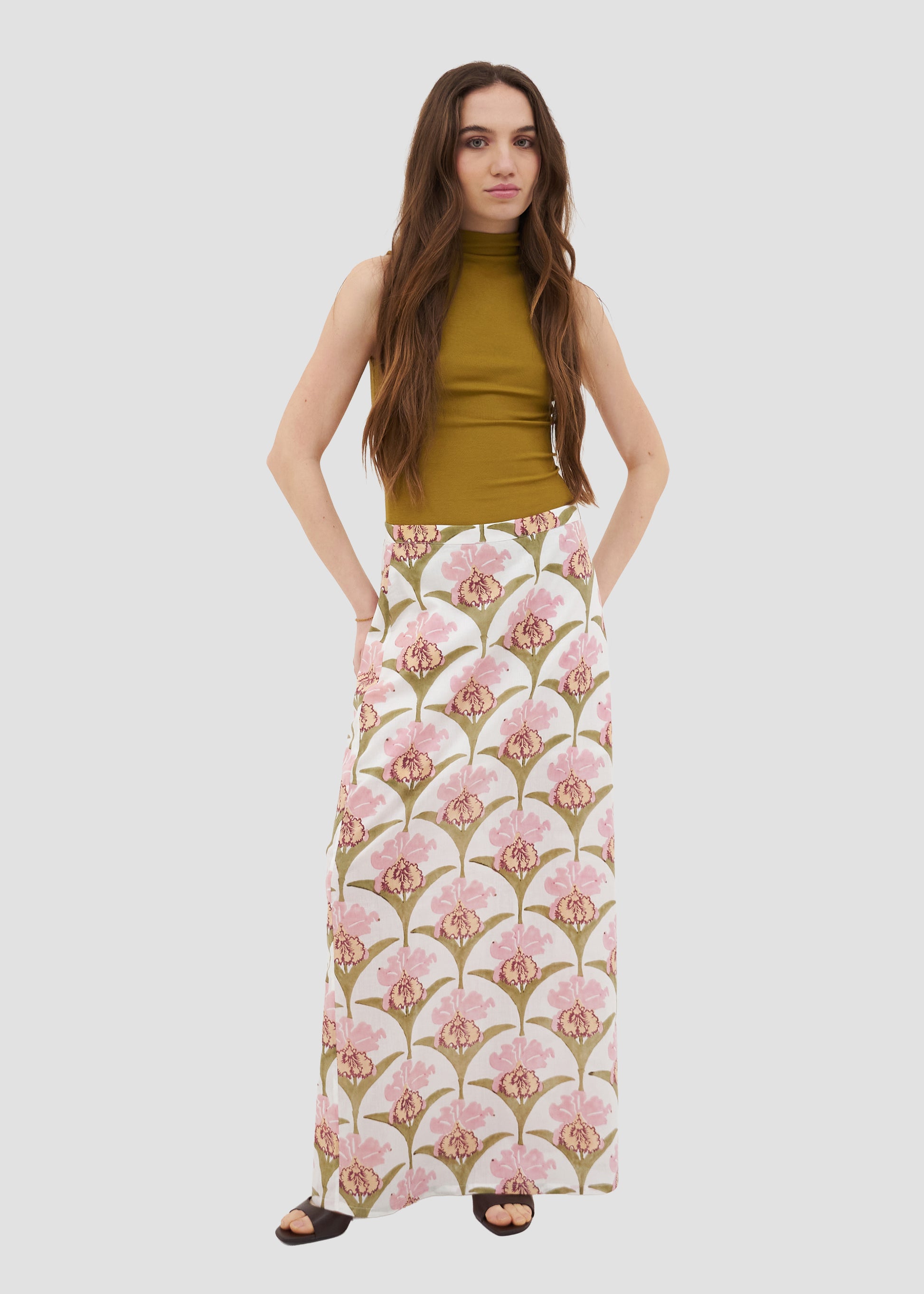 Vexillaria | Block Print Maxi Skirt