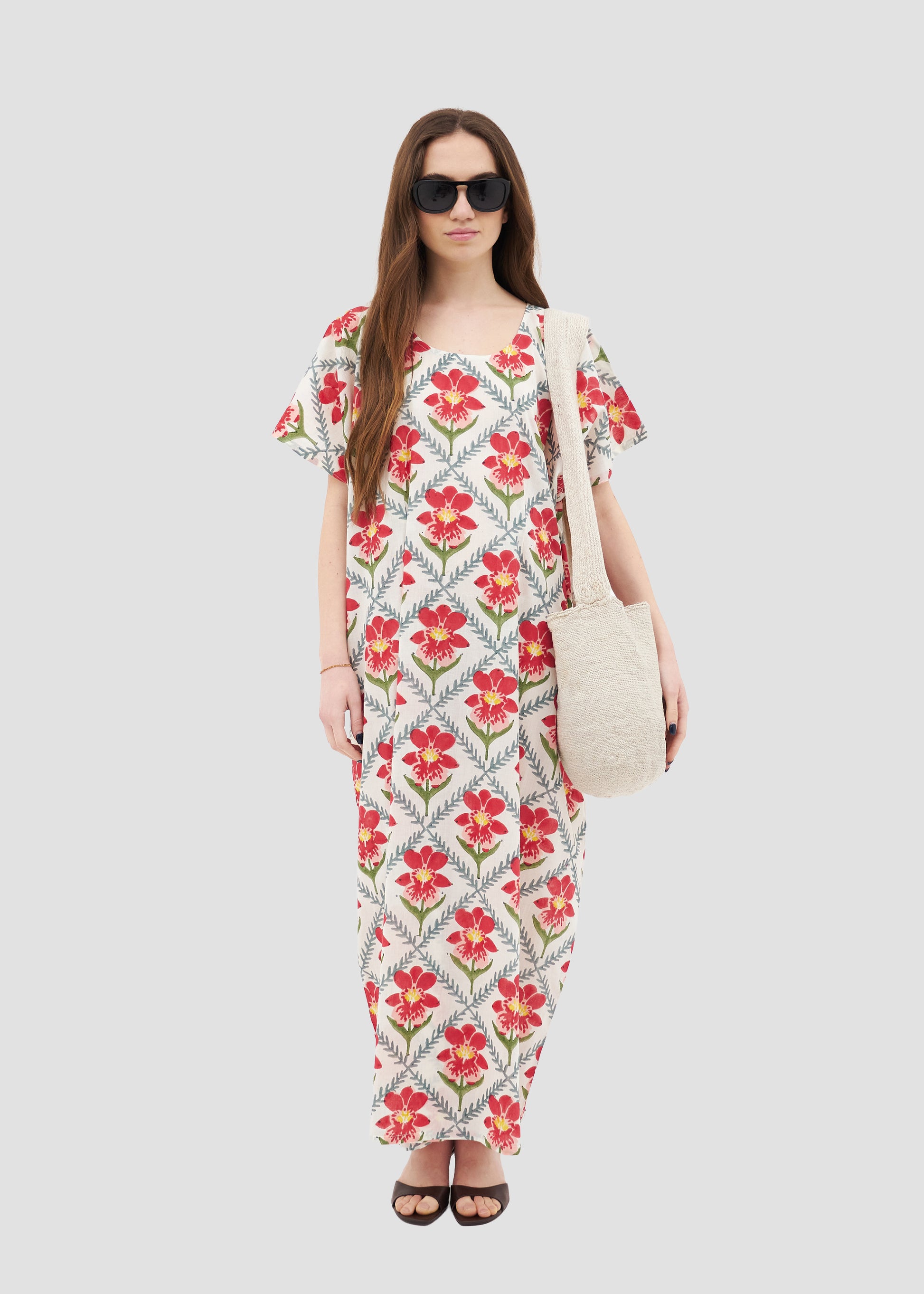 Mendelii | Block Print Kaftan