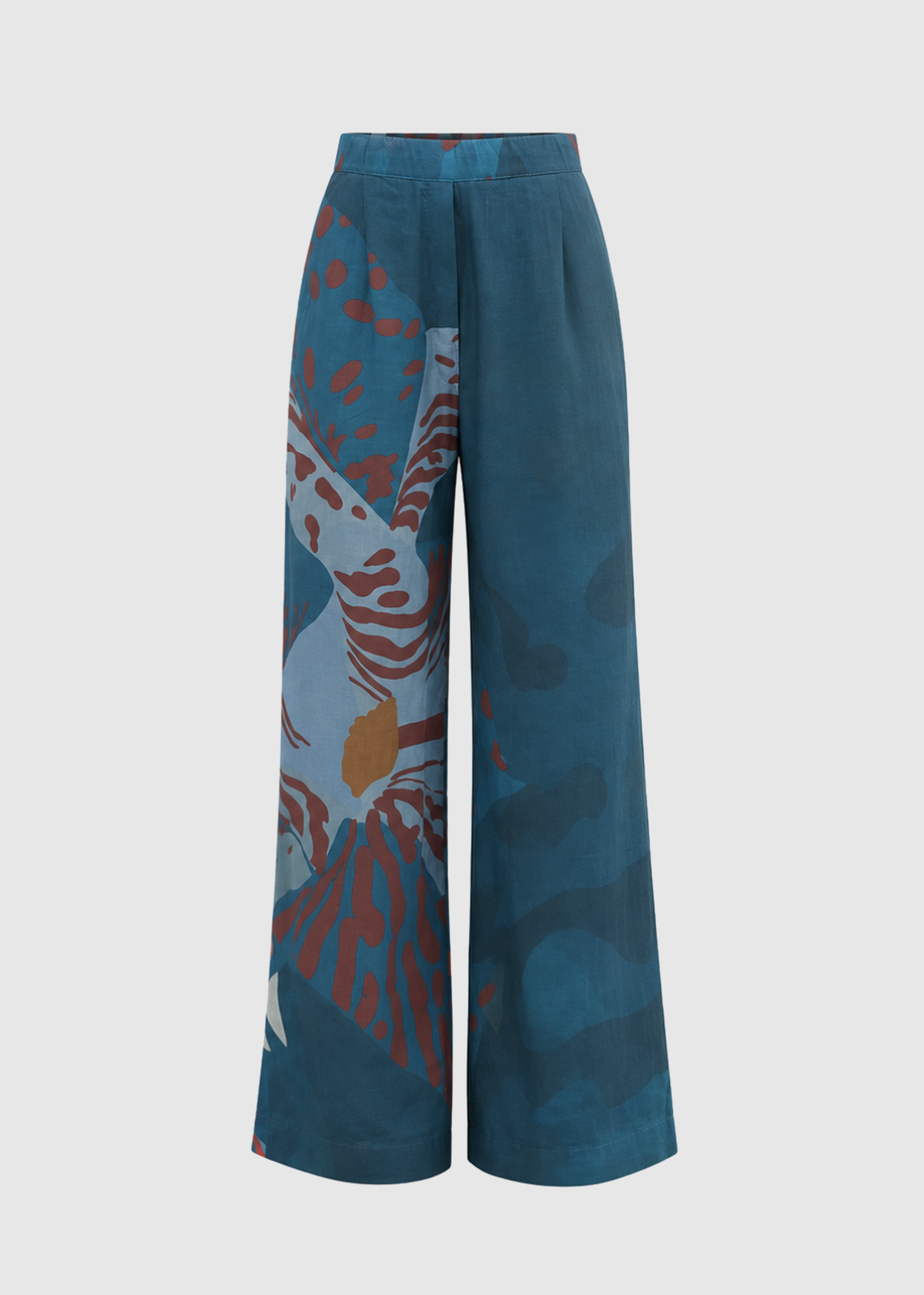 Flava | Banana Fiber Turquoise Blue Trousers