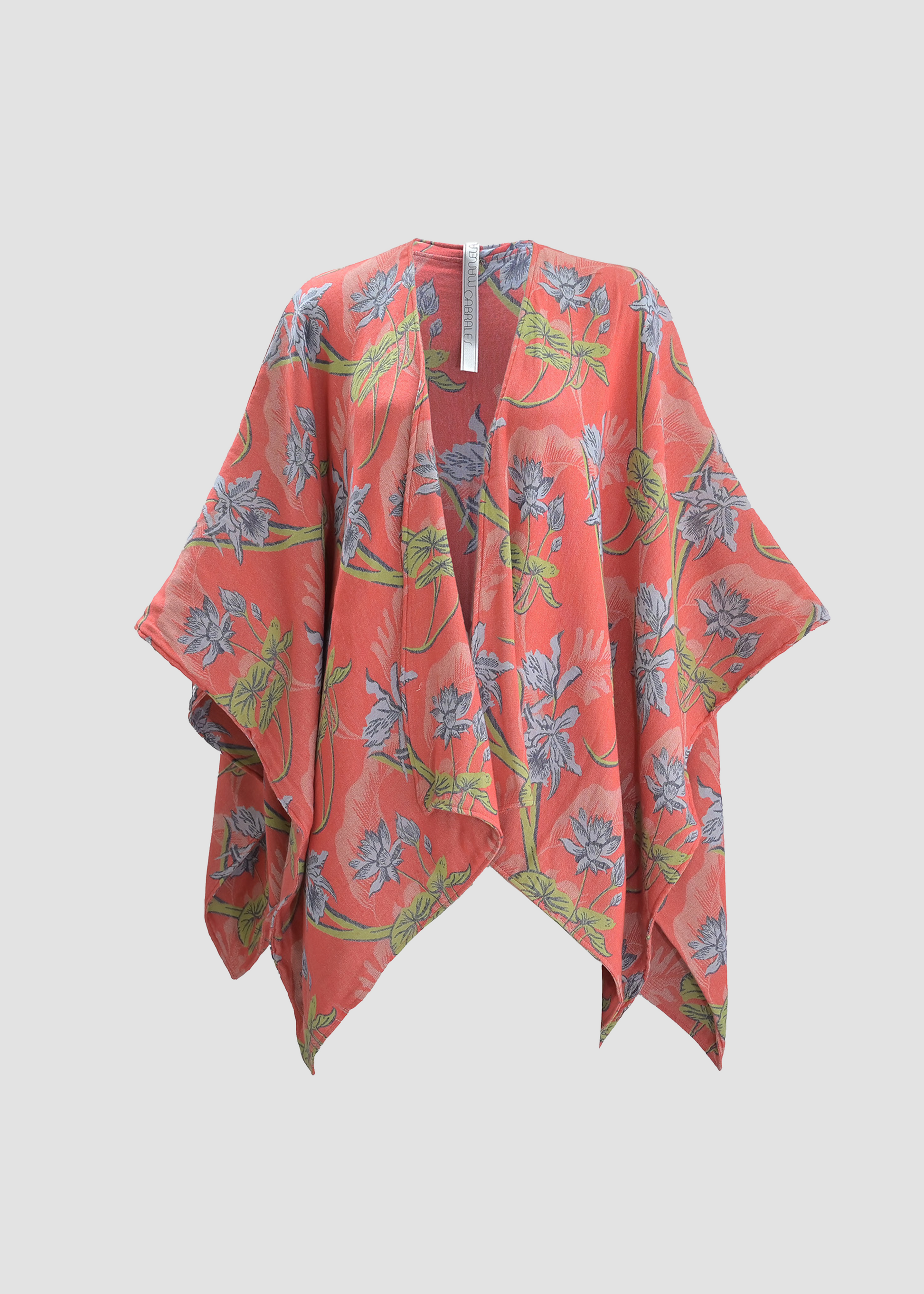 Loto | Wool & Cashmere Red & Blue Shawl