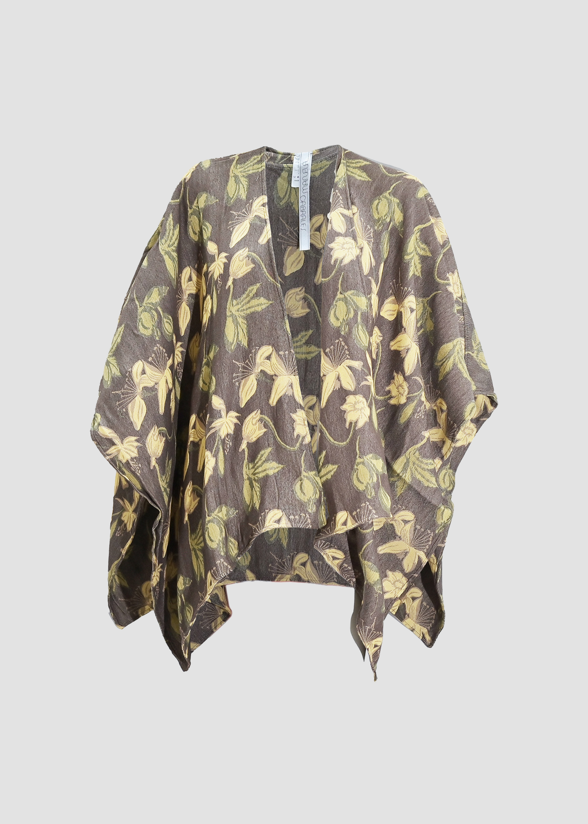 Curuba | Wool & Cashmere Brown & Yellow Shawl